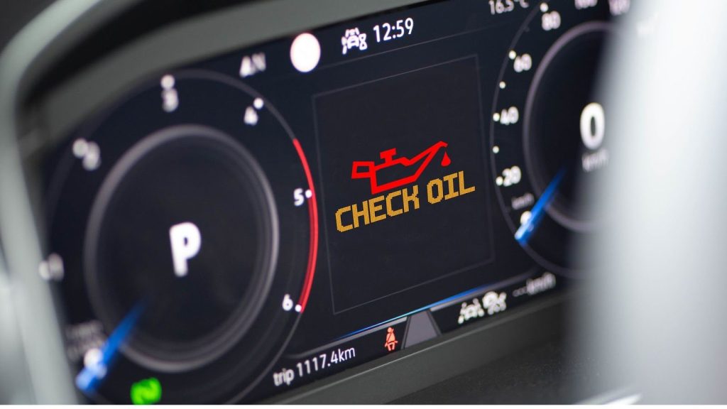 Todas as luzes do painel do carro: símbolo e luz de de troca de óleo.